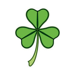 Plakat Clover lucky leaf icon vector illustration graphic design