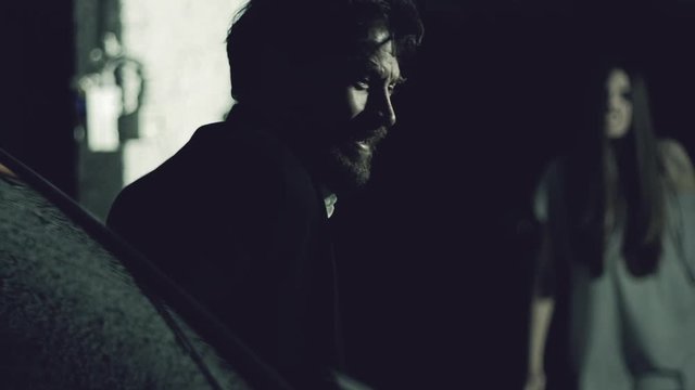 Man trying to enter in car attacked and killed by female zombie