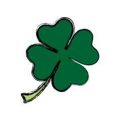 Clover lucky leaf icon vector illustration graphic design