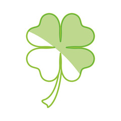 Clover lucky leaf icon vector illustration graphic design