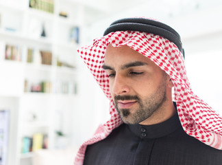 Confident Arabic Middle Eastern man portrait