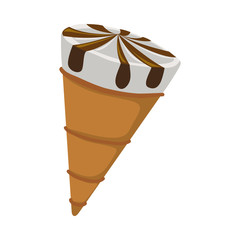 Delicious ice cream icon vector illustration graphic design