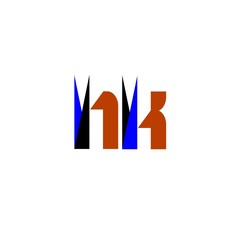 letter hk logo vector