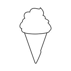 Delicious ice cream icon vector illustration graphic design