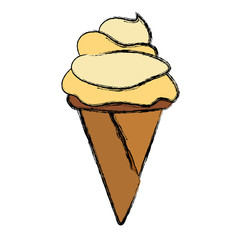 Delicious ice cream icon vector illustration graphic design