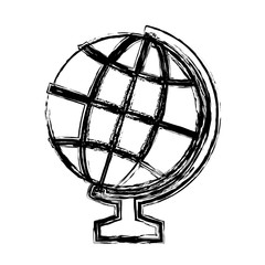 geography tool icon over white background. vector illustration