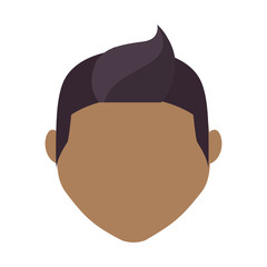 man avatar icon over white background. colorful design. vector illustration