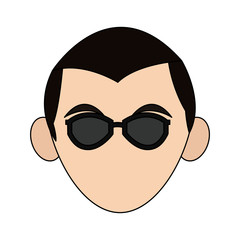 man with sunglasses icon image vector illustration design 