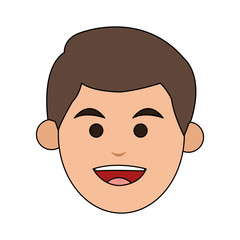 Fototapeta premium happy smiling man icon image vector illustration design 