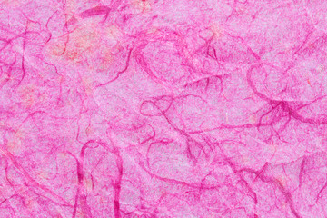 texture of pink mulberry paper