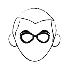 man with glasses icon image vector illustration design 
