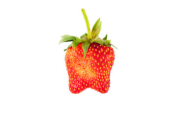 fresh strawberry isolated on white background