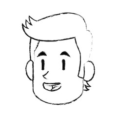 Obraz na płótnie Canvas happy smiling man icon image vector illustration design 