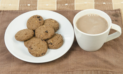 Coffee and Chocolate chips cookies