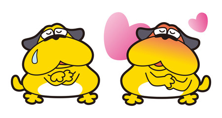 黄色い犬のキャラクター、ブル