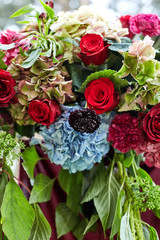 flower bouquet with red flowers 