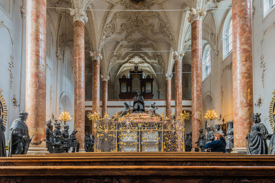 The Hofkirche in Innsbruck, Austria.