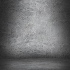 cement wall and floor with shadow for pattern and design