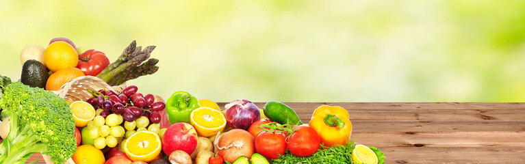 Vegetables and fruits.