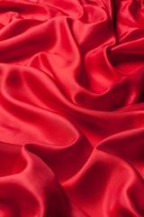 Plakat Red cloth waves background texture
