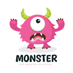 kids monster logo 