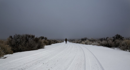 Man in Snow