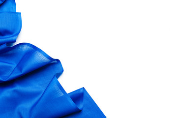 blue silk fabric background