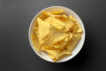 Delicious chipsl on table close-up