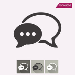 Chatting - vector icon.