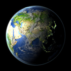 Asia from space