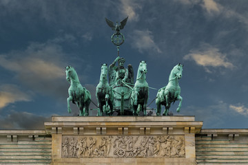 Quadriga auf dem Brandenburger Tor in Berlin