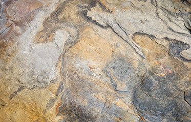 The surface of the stone with brown and gray tint