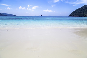 Obraz premium Beautiful beach and tropical sea. Lord Heaven Island or Lord Loughborough Island, Myanmar