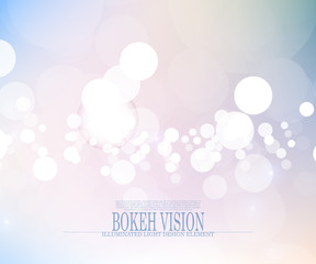 Vector abstract bokeh vision bright fantasy background design II