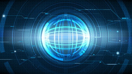 Vector abstract high technological global background