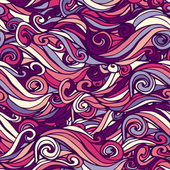 Abstract abstract hand-drawn pattern with waves