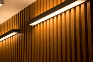Light On Wooden Plank Wall