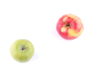 Apple on white background