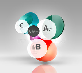 Glass circles banner