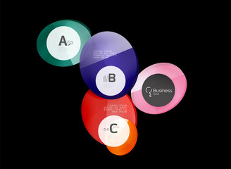 Geometrical abstract infographics banner template