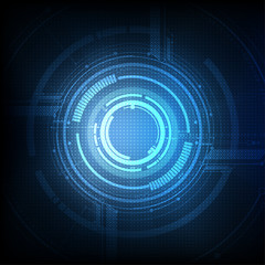 Abstract technological futuristic interface vector background