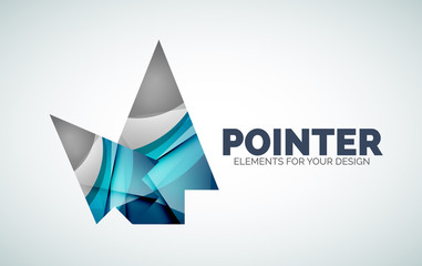 Fototapeta premium Vector icon, arrow mouse pointer or directional symbol