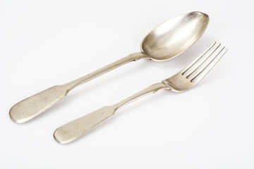 Old silver cutlery