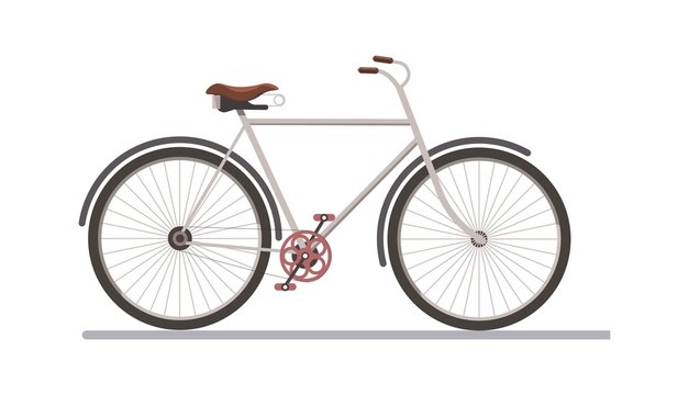 Side view of a bicycle