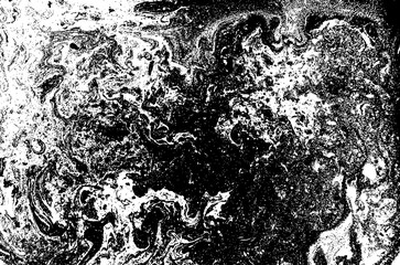 Black and white liquid texture, watercolor hand drawn marbling illustration, abstract vector background