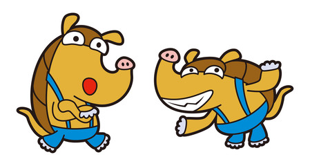 アルマジロのキャラクター、アイコン、アイキャッチ