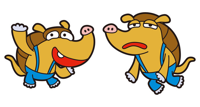 アルマジロのキャラクター、アイコン、アイキャッチ