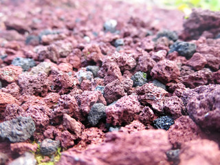 Volcanic pebble in izu-ooshima,tokyo.