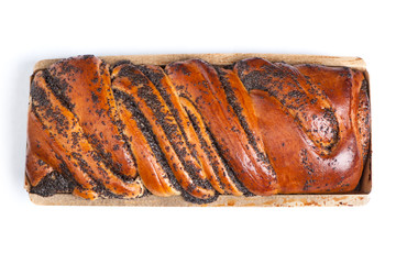 Bun with poppy seeds