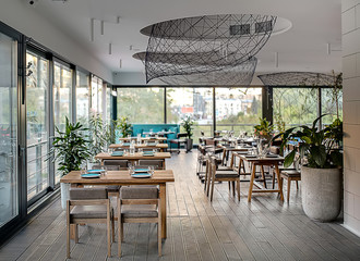 Cafe in modern style